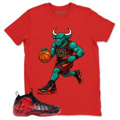 Raging Bull Graphic Tee, Shirt to Match Air Foamposite Stranger Things, Air Foamposite Unisex Blue Shirt