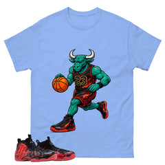 Raging Bull Graphic Tee, Shirt to Match Air Foamposite Stranger Things, Air Foamposite Unisex Blue Shirt