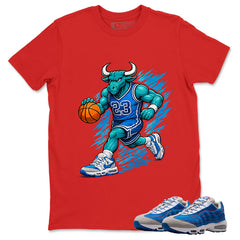 Raging Bull Graphic Tee, Shirt to Match Air Max 95 Big Bubble Blue, Air Max 95 Big Bubble Blue Lawson Unisex Shirt