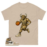 Raging Bull Shirt - Match Cream Wmns Air Jordan 1 Khaki