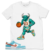 Raging Bull Shirt - Match Green Dunk Low Miami Dolphins
