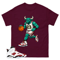 Raging Bull Shirt - Match White Air Jordan 6 Carmine