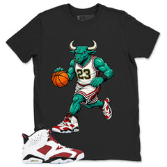 Raging Bull Shirt - Match White Air Jordan 6 Carmine