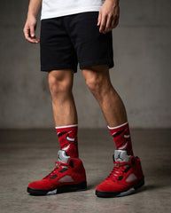 Raging Bull Socks – Air Jordan 5 Inspired Mid-Calf Unisex Crew Socks