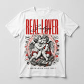 Real Lover White Graphic T-shirt