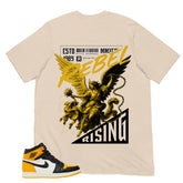 Rebel Rising Shirt - Match Air Jordan 1 Yellow Toe
