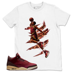 Red Bin23 3s Shirt Air Ball Graphic
