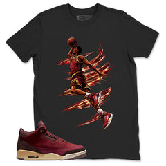 Red Bin23 3s Shirt Air Ball Graphic