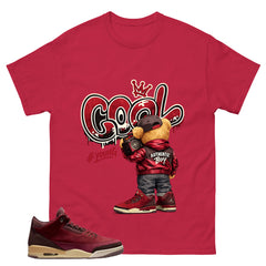 Red Bin23 3s Shirt Cool Boy Graphic