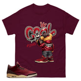Red Bin23 3s Shirt Cool Boy Graphic