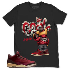 Red Bin23 3s Shirt Cool Boy Graphic