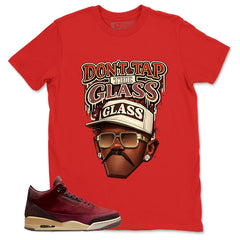 Red Bin23 3s Shirt Don't Tap The Glass Graphic