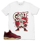 Red Bin23 3s Shirt Goat 23 Graphic