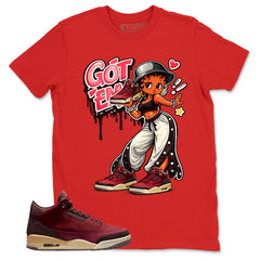 Red Bin23 3s Shirt Got Em Lady Graphic