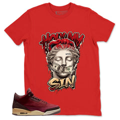 Red Bin23 3s Shirt Hold My Own Graphic