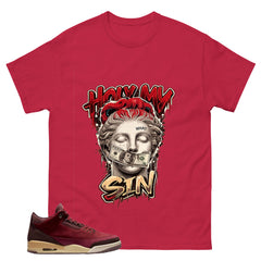 Red Bin23 3s Shirt Hold My Own Graphic