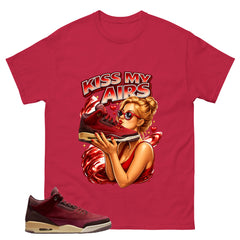 Red Bin23 3s Shirt Kiss My Airs Graphic