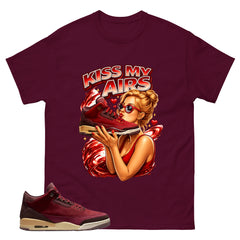 Red Bin23 3s Shirt Kiss My Airs Graphic