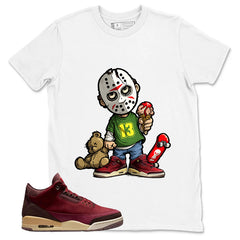 Red Bin23 3s Shirt Little Jason Graphic