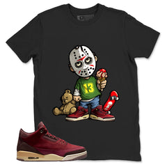 Red Bin23 3s Shirt Little Jason Graphic