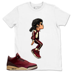 Red Bin23 3s Shirt M.Jackson Tiptoe Graphic