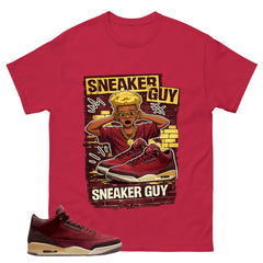 Red Bin23 3s Shirt Make Sneaker Guy Graphic