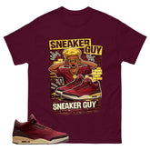 Red Bin23 3s Shirt Make Sneaker Guy Graphic