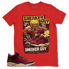 Red Bin23 3s Shirt Make Sneaker Guy Graphic