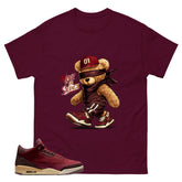 Red Bin23 3s Shirt Move In Silence Graphic