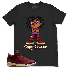 Red Bin23 3s Shirt Paper Chaser Graphic
