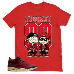 Red Bin23 3s Shirt Rugrats 90 Graphic