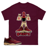 Red Bin23 3s Shirt Runnin The Street Graphic
