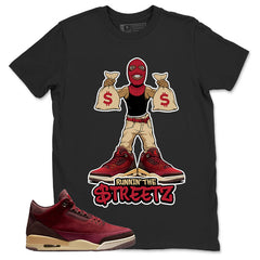 Red Bin23 3s Shirt Runnin The Street Graphic