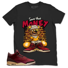 Red Bin23 3s Shirt Save That Money Graphic