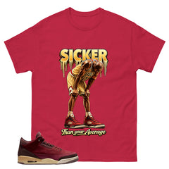 Red Bin23 3s Shirt Sicker Than Your Average Graphic