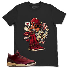 Red Bin23 3s Shirt Talk To The Hand Graphic
