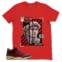 Red Bin23 3s Shirt Trend Setter Graphic