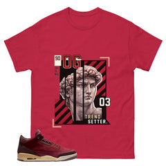 Red Bin23 3s Shirt Trend Setter Graphic