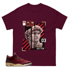 Red Bin23 3s Shirt Trend Setter Graphic