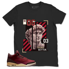 Red Bin23 3s Shirt Trend Setter Graphic
