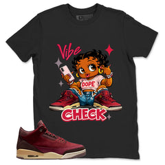 Red Bin23 3s Shirt Vibe Check Graphic