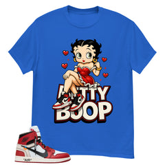 Red Off White Chicago 1s Shirt Betty Boop Graphic