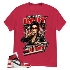 Red Off White Chicago 1s Shirt Don't Call Me Baby Graphic