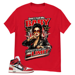Red Off White Chicago 1s Shirt Don't Call Me Baby Graphic
