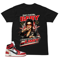 Red Off White Chicago 1s Shirt Don't Call Me Baby Graphic