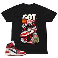 Red Off White Chicago 1s Shirt Got Em Bread Graphic