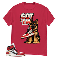Red Off White Chicago 1s Shirt Got Em GS Graphic