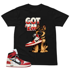 Red Off White Chicago 1s Shirt Got Em GS Graphic
