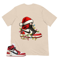 Red Off White Chicago 1s Shirt Kickmas Graphic