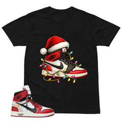 Red Off White Chicago 1s Shirt Kickmas Graphic
